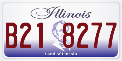 IL license plate B218277
