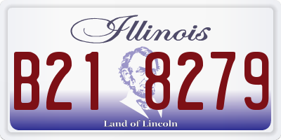 IL license plate B218279