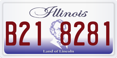 IL license plate B218281