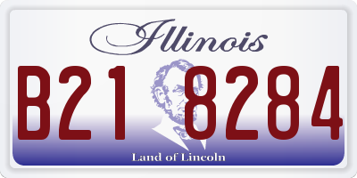 IL license plate B218284