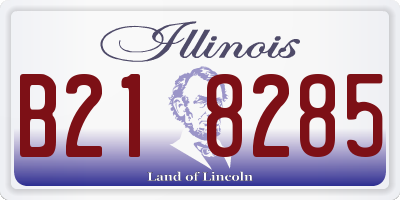 IL license plate B218285