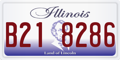 IL license plate B218286