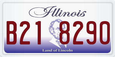 IL license plate B218290