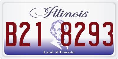 IL license plate B218293