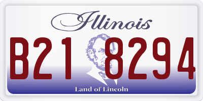 IL license plate B218294