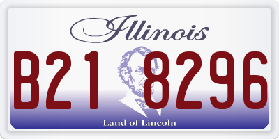 IL license plate B218296