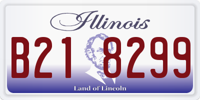 IL license plate B218299