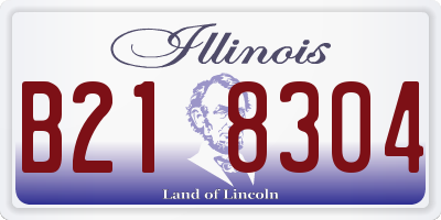 IL license plate B218304