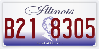 IL license plate B218305