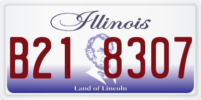 IL license plate B218307