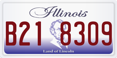 IL license plate B218309