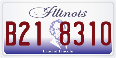 IL license plate B218310