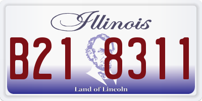 IL license plate B218311