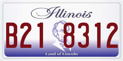 IL license plate B218312