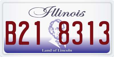 IL license plate B218313