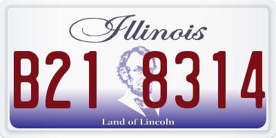 IL license plate B218314
