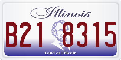 IL license plate B218315