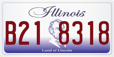 IL license plate B218318