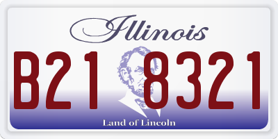 IL license plate B218321