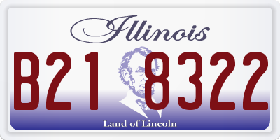 IL license plate B218322
