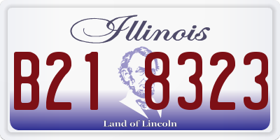 IL license plate B218323