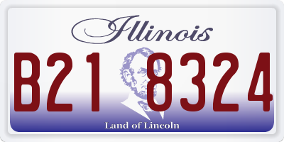 IL license plate B218324