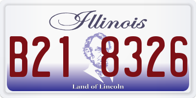 IL license plate B218326