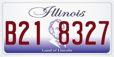 IL license plate B218327