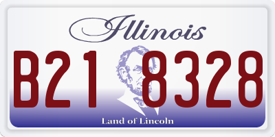 IL license plate B218328