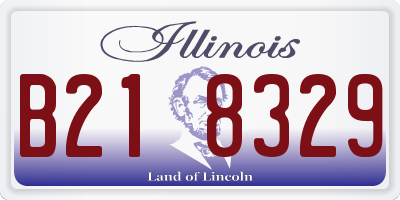 IL license plate B218329