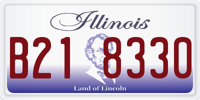 IL license plate B218330