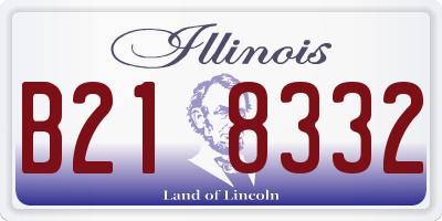 IL license plate B218332
