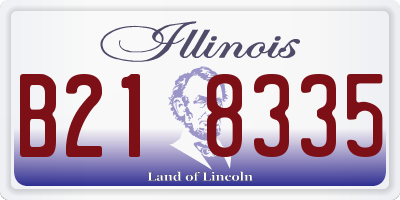 IL license plate B218335