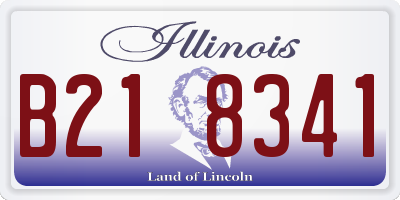 IL license plate B218341