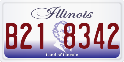IL license plate B218342