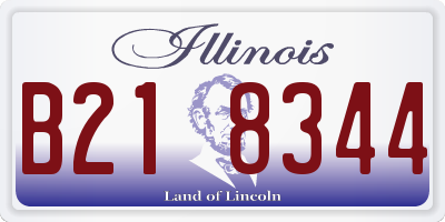 IL license plate B218344