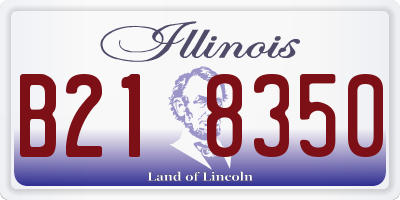 IL license plate B218350