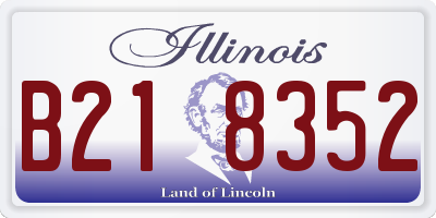 IL license plate B218352