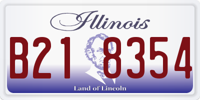 IL license plate B218354
