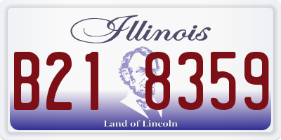IL license plate B218359