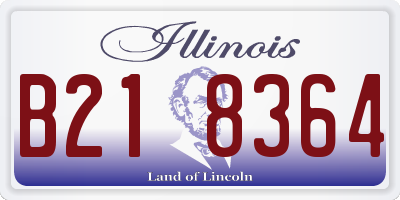 IL license plate B218364