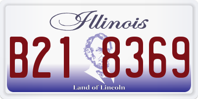 IL license plate B218369