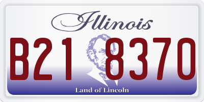 IL license plate B218370