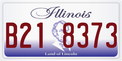 IL license plate B218373