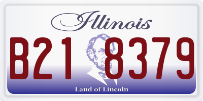IL license plate B218379