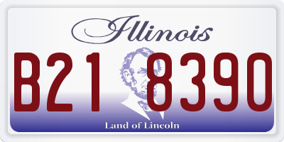 IL license plate B218390