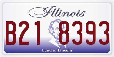 IL license plate B218393
