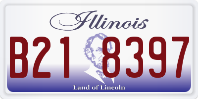 IL license plate B218397