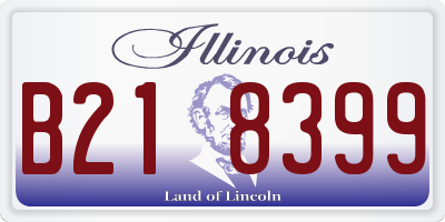 IL license plate B218399