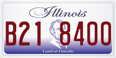 IL license plate B218400